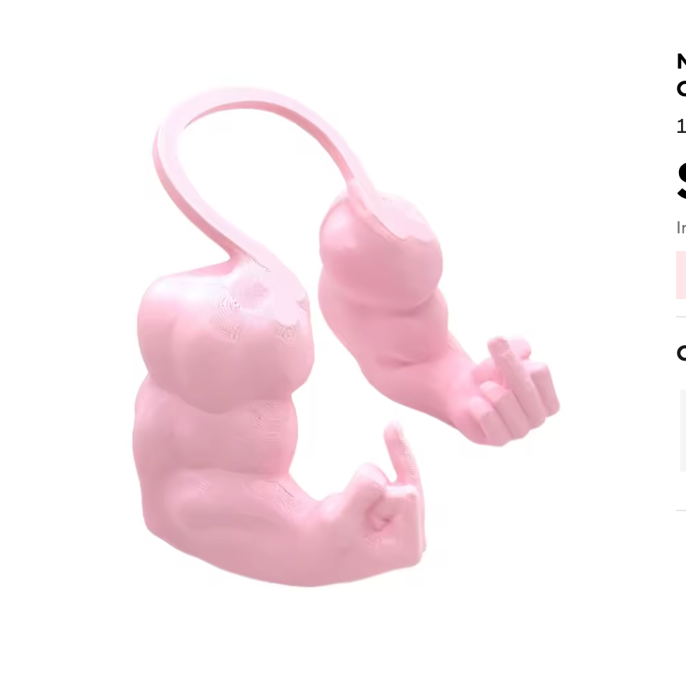 Funny Finger Cat Muscle Arms β product photo